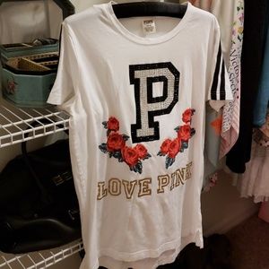 Pink love pink bling shirt